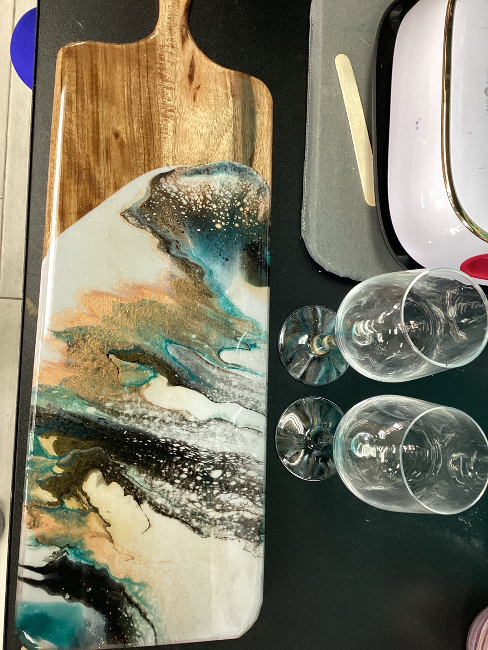 Charcuterie Board Fluid Art 2 Large