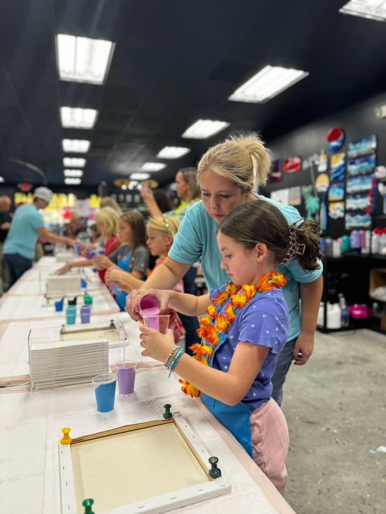 Kids Birthday Parties at Hawaii Fluid Art