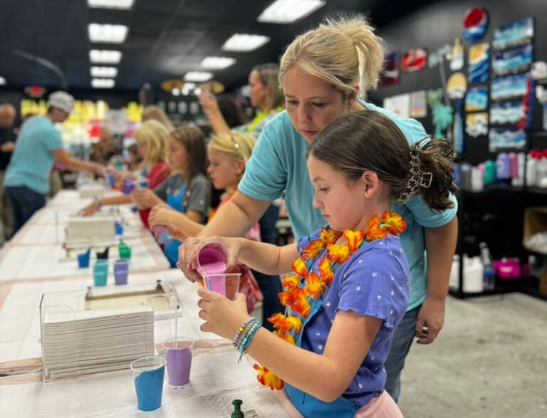 Kids Birthday Parties at Hawaii Fluid Art