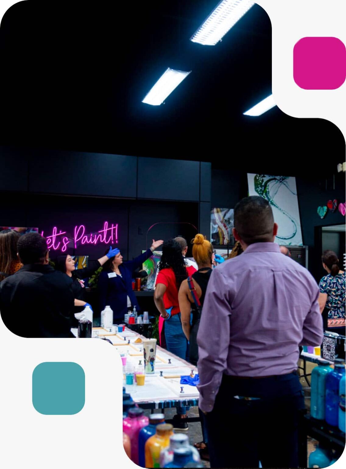 Glass Painting Classes in Naples, AL with Hawaii Fluid Art