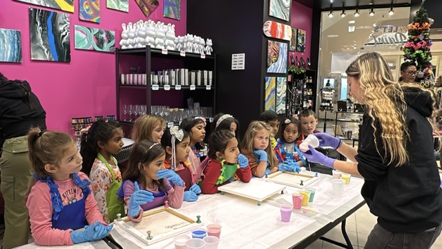 Hawaii Fluid Art Studio in Pleasanton - Our Instructors make it fun