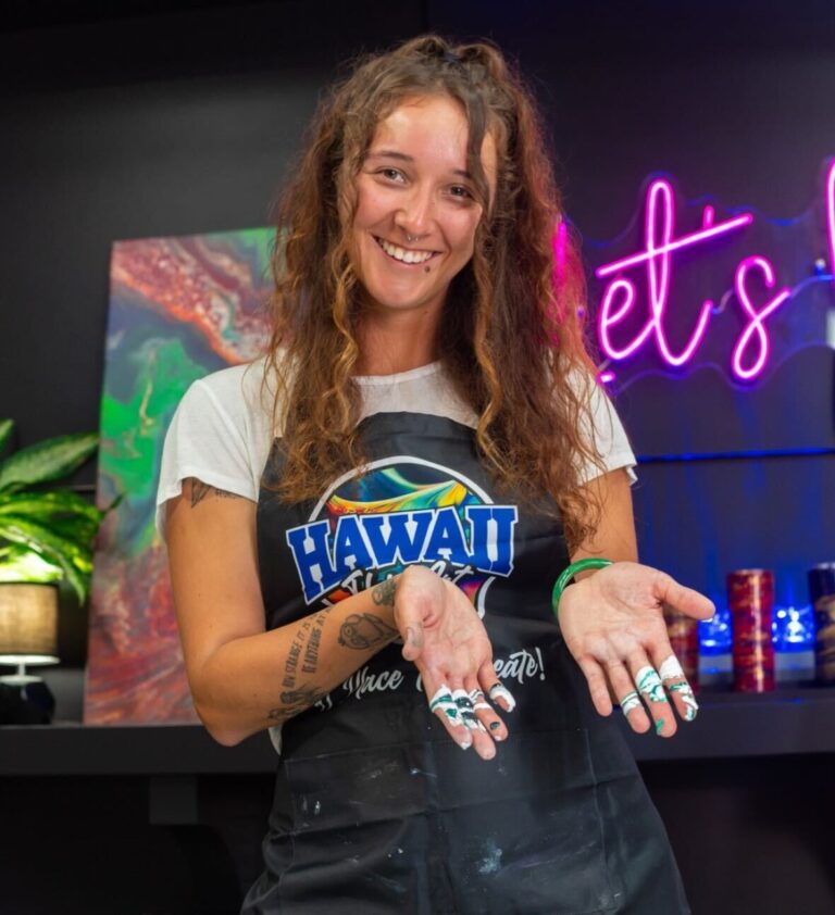 Date Night in Wixom, AL with Hawaii Fluid Art