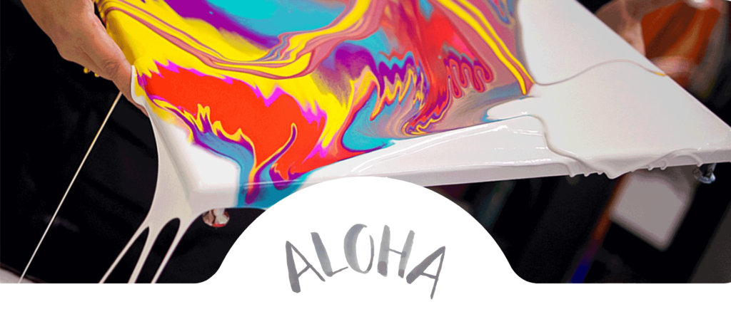 Hawaii Fluid Art Fluid Art On Canvas